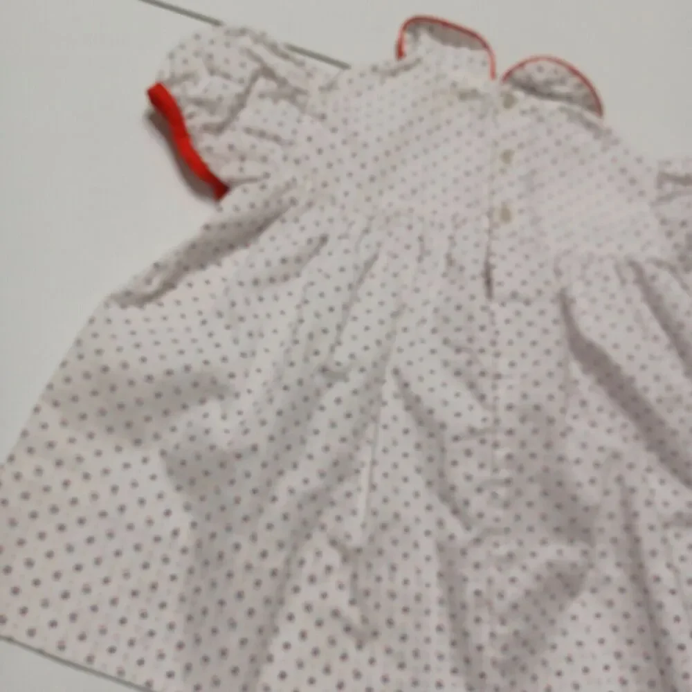 Nanas Pet Baby Girls 18 Months Fit And Flare Dress White Red Sailors Boat Button